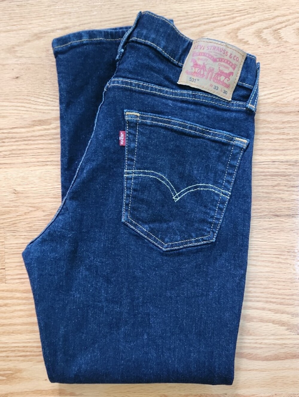 Levi’s 531 Men’s Athletic Slim Jeans Dark Wash 33x30 NWOT